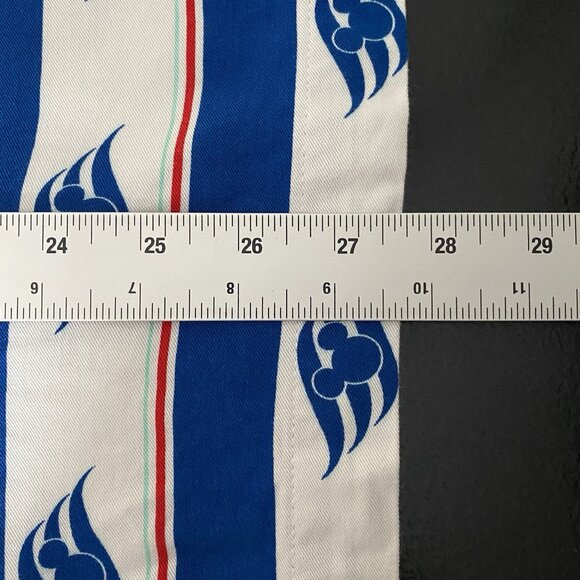 Disney Cruise Line Shirt Men's S Mickey Mouse Wave Print Short Sleeve Button Up - Picture 9 of 9